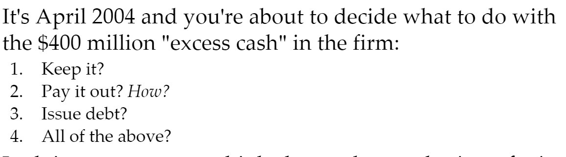 It's April 2004 and you're about to