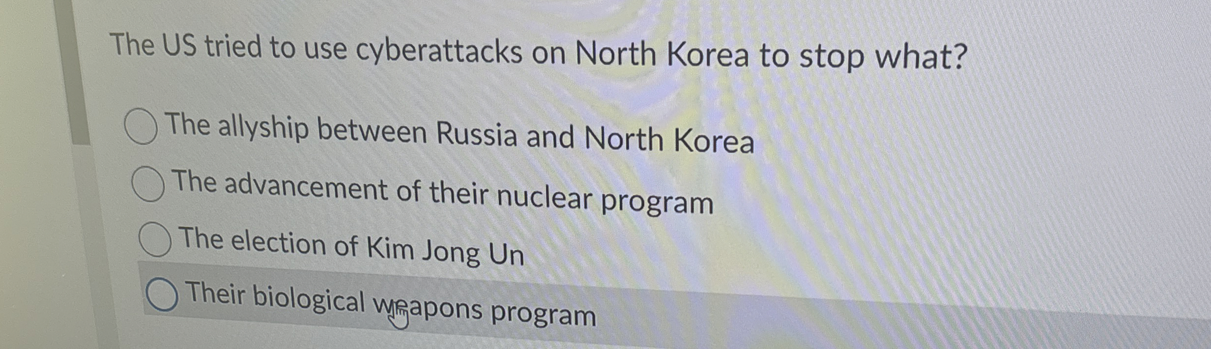 The US tried to use cyberattacks on North Korea