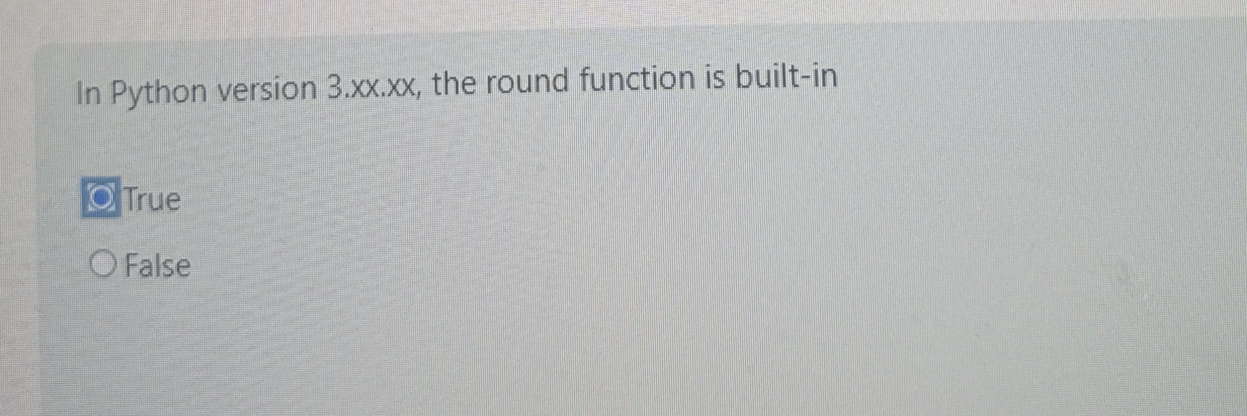 In Python version 3 . xx . xx , the round