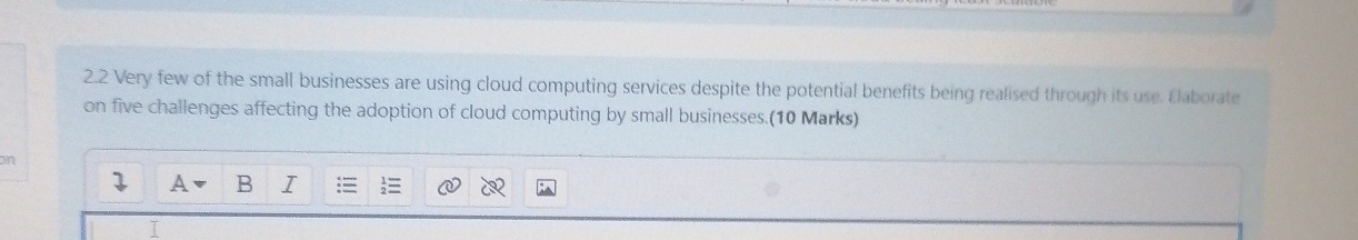 2 . 2 Very few of the small businesses are using