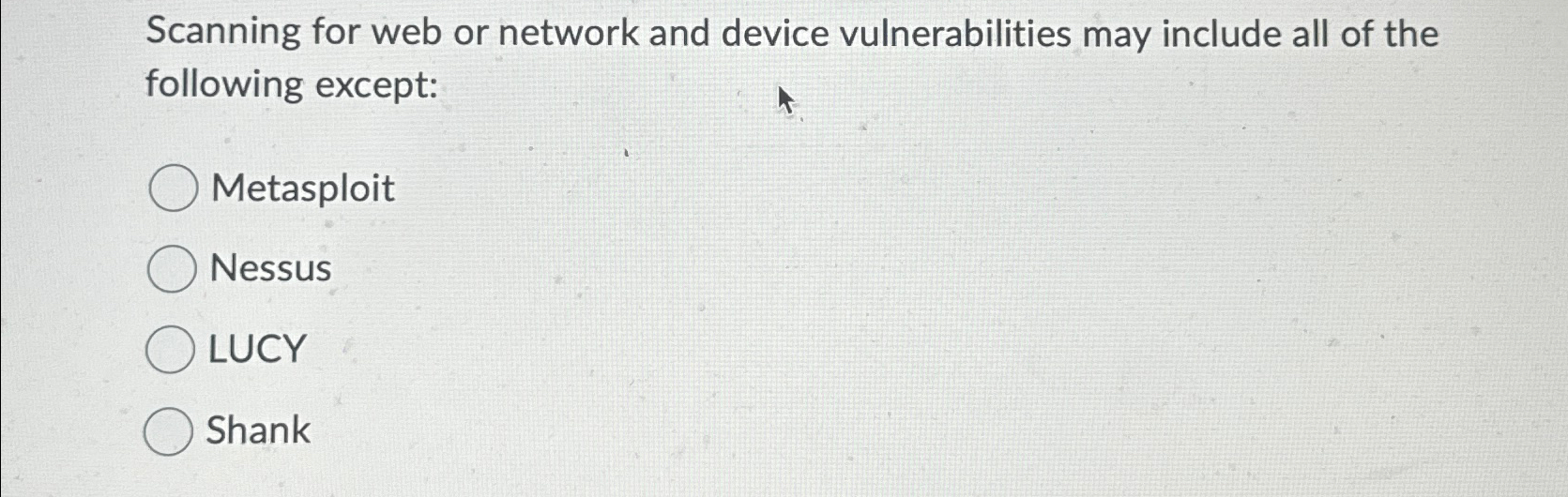 Scanning for web or network and device
