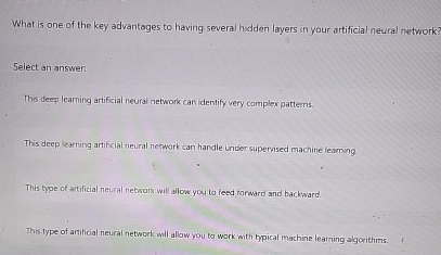 What is one of the key advantages to having