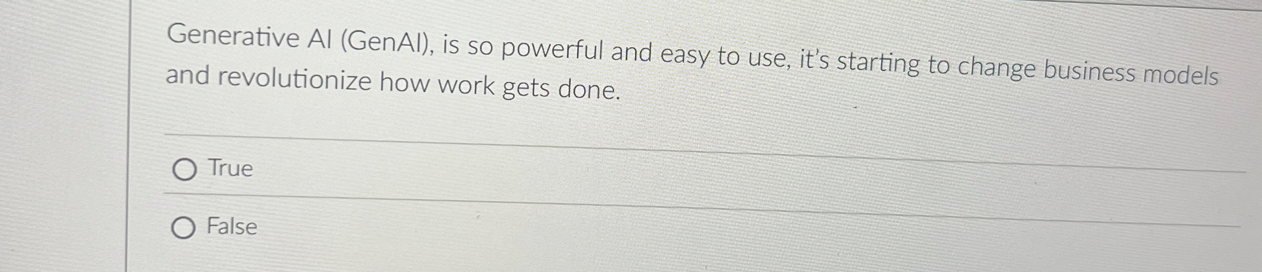 Generative Al ( GenAl ) , is so powerful and easy