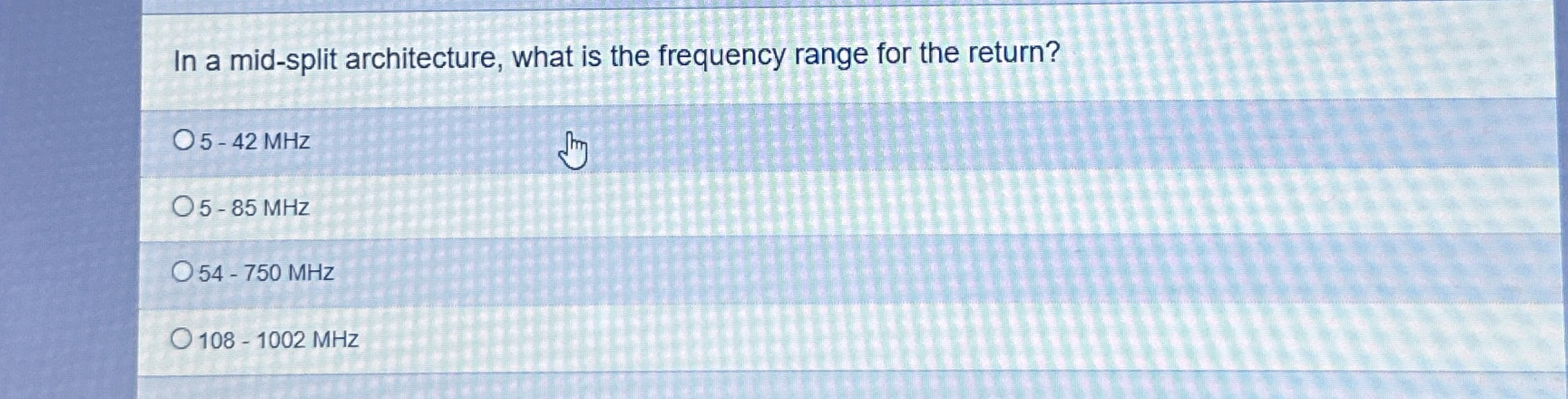In a mid - split architecture, what is the