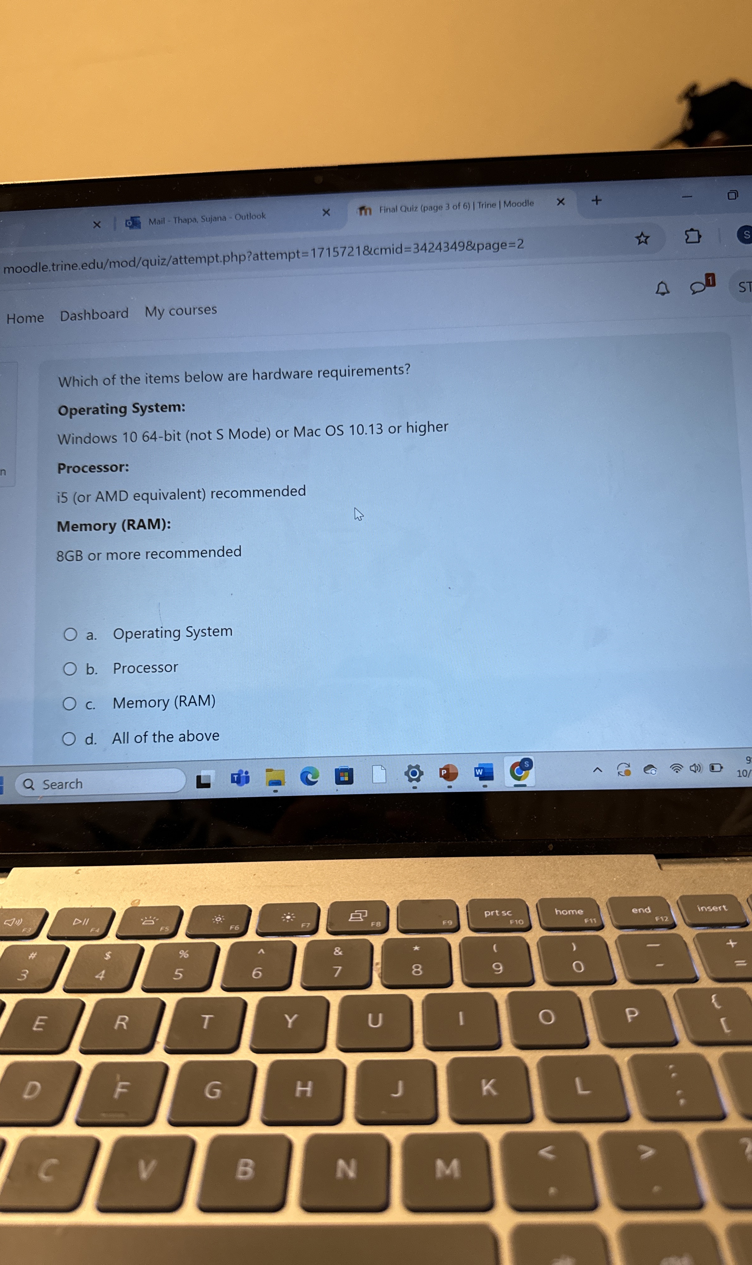 Which of the items below are hardware
