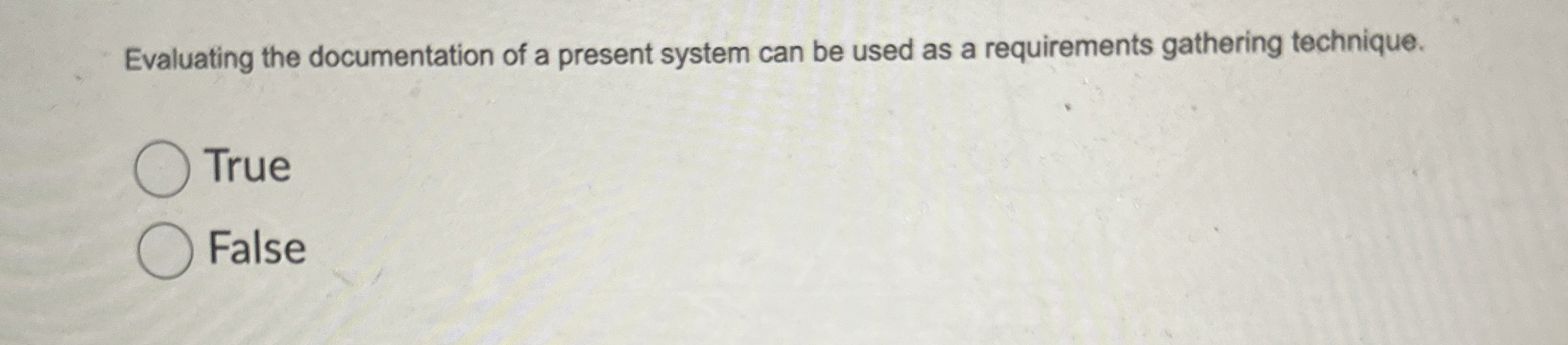 Evaluating the documentation of a present system