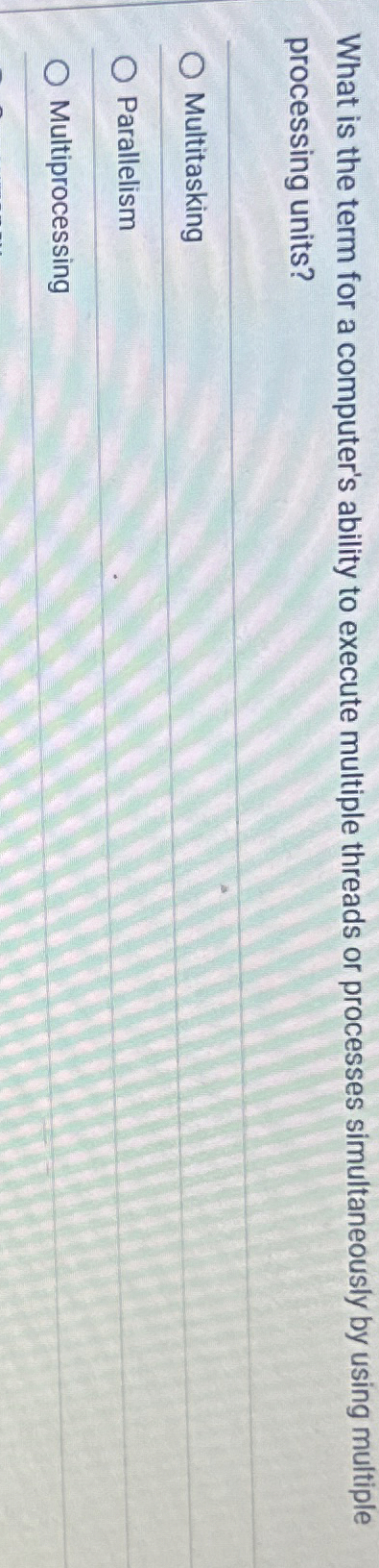 What is the term for a computer's ability to