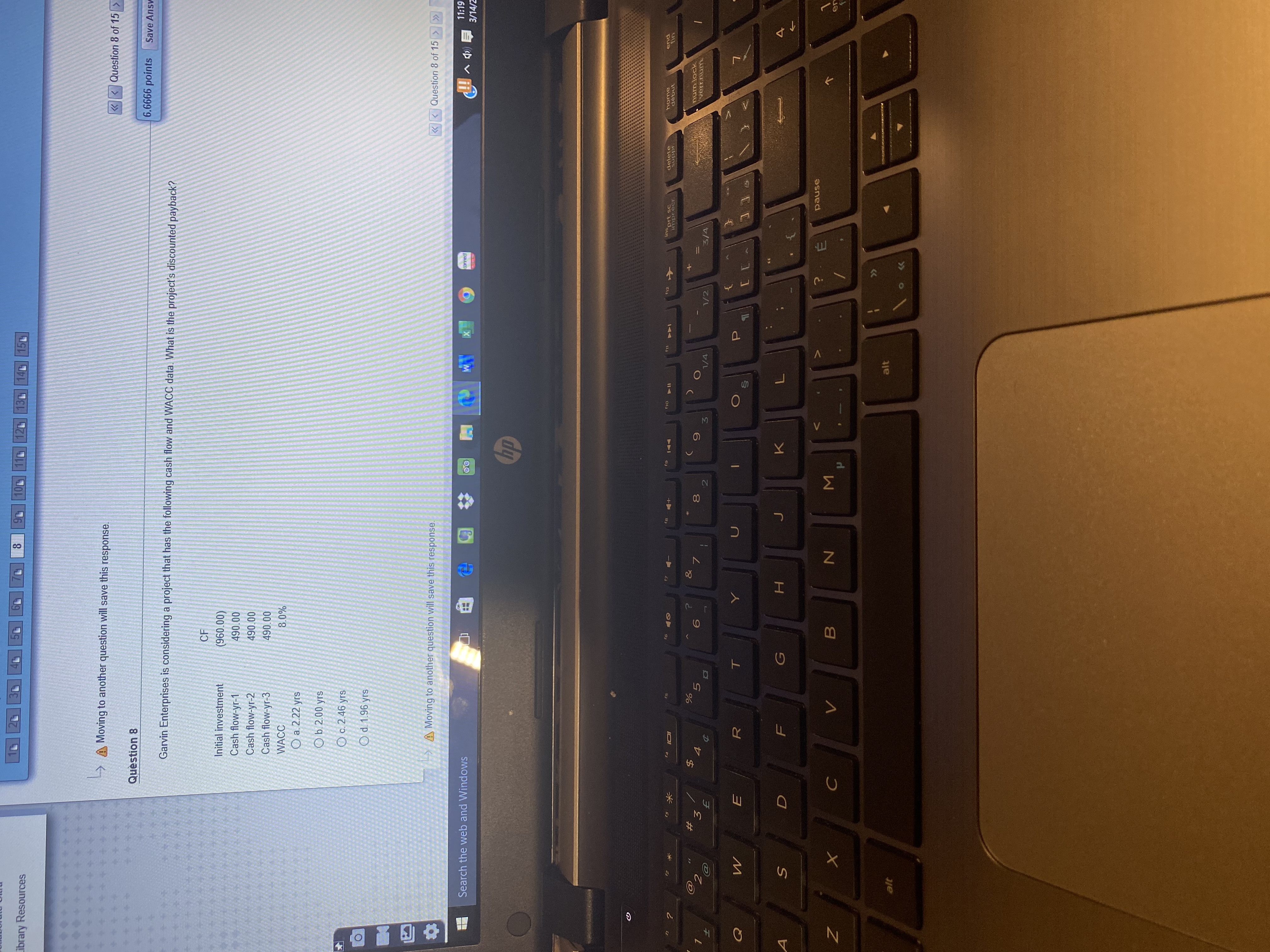 ibrary Resources < < Question 8 of 15 Moving to