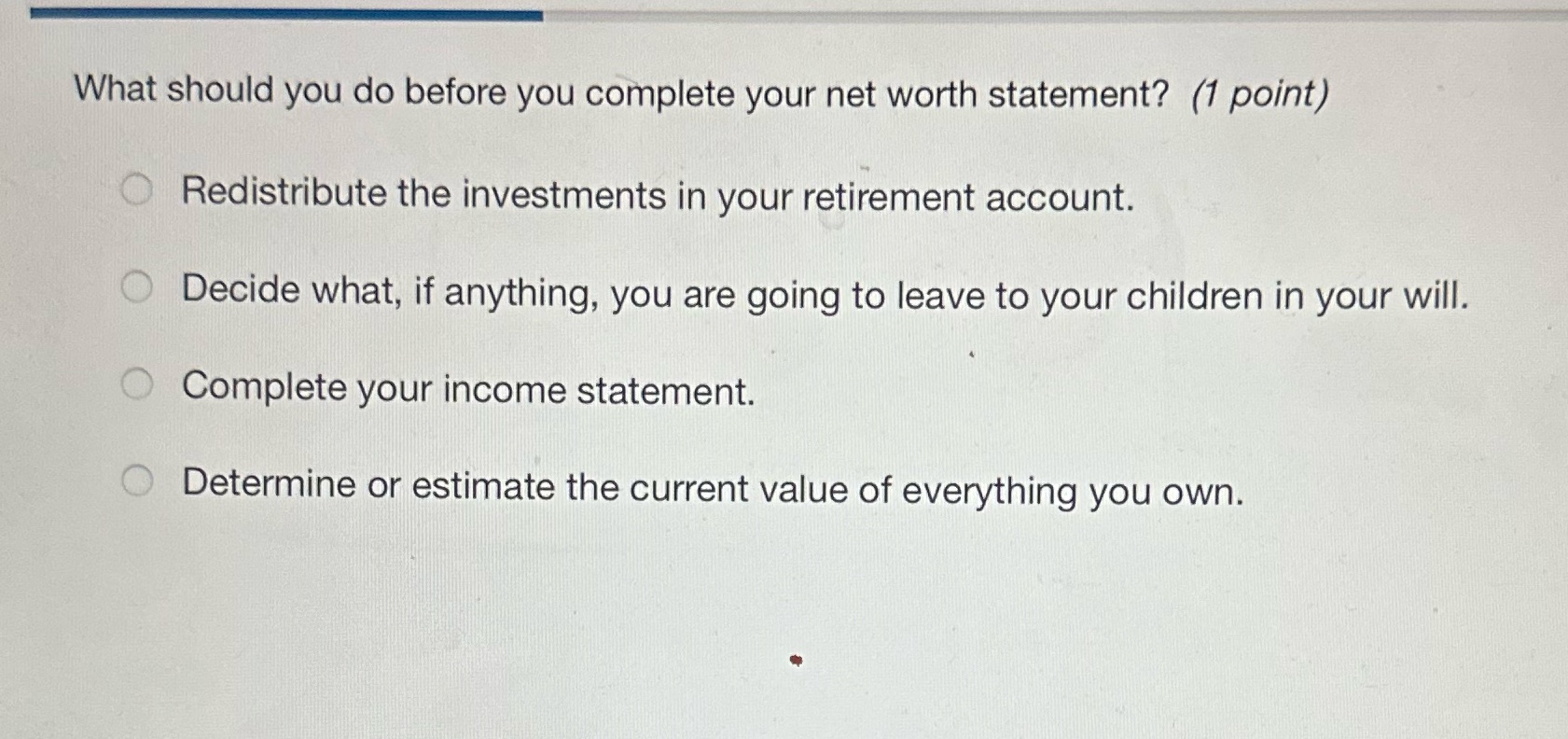 What should you do before you complete your net