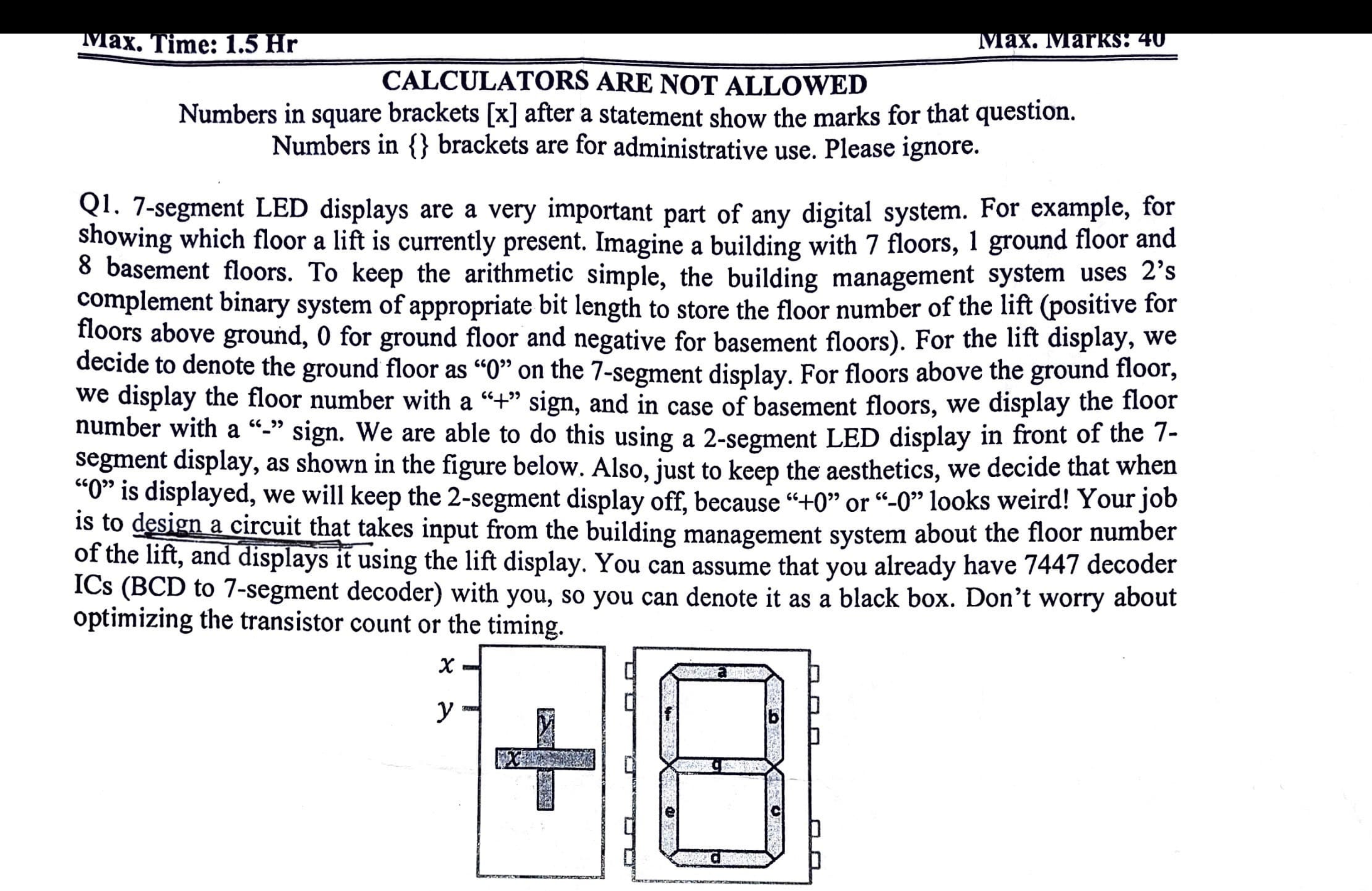 CALCULATORS ARE NOT ALLOWED Numbers in square