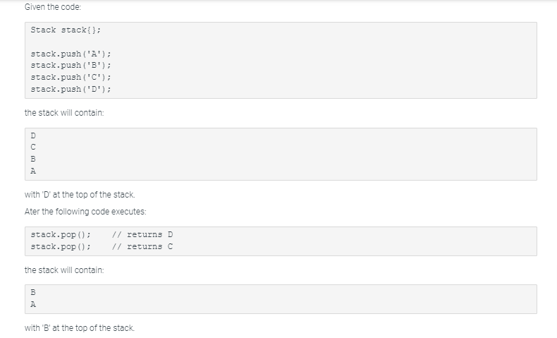 Please help solve in C + + Only the Stack.cpp
