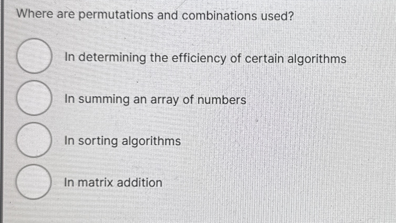 Where are permutations and combinations used? In