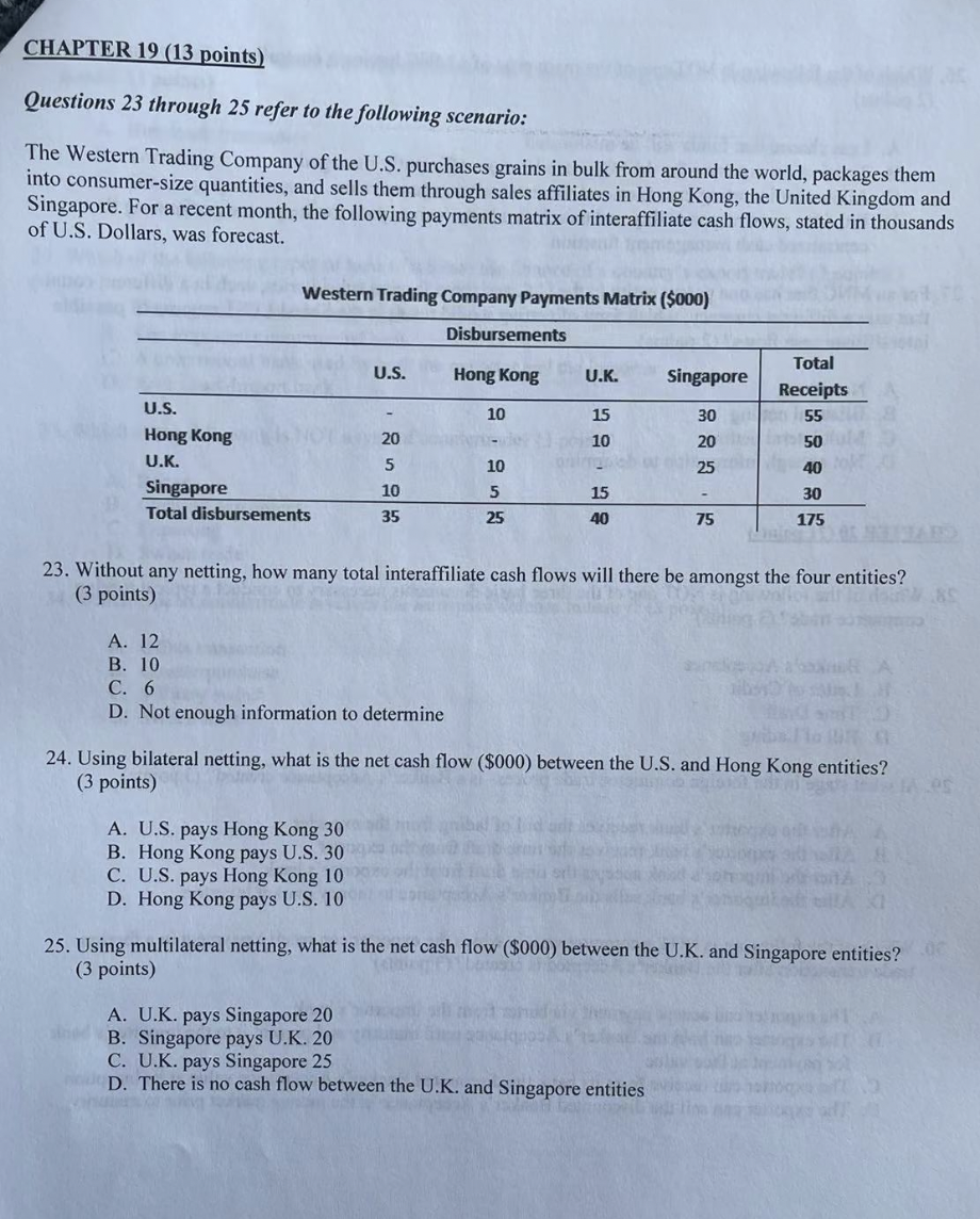 17. When using the Adjusted Present Value ("APV")