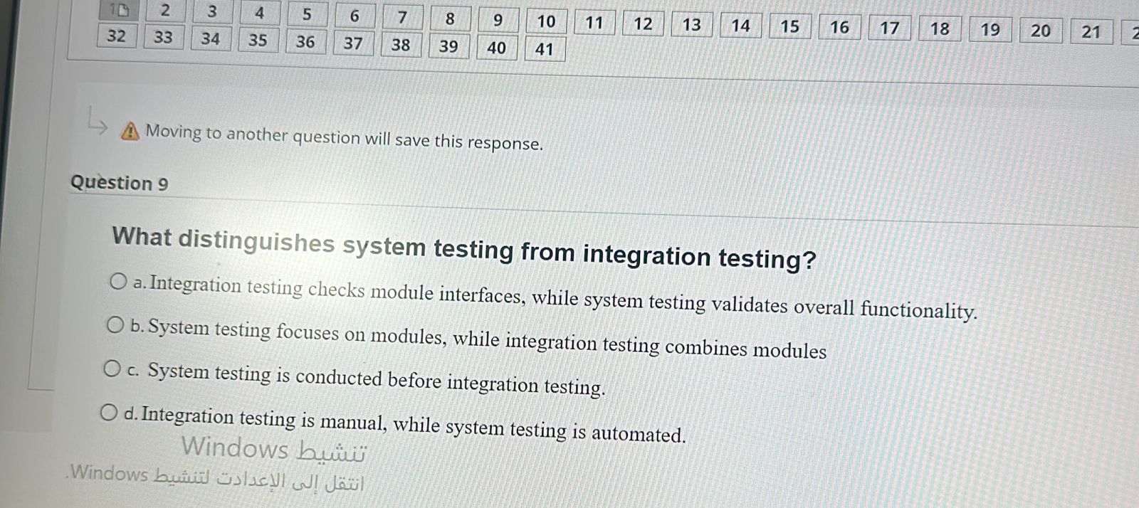 What distinguishes system testing from
