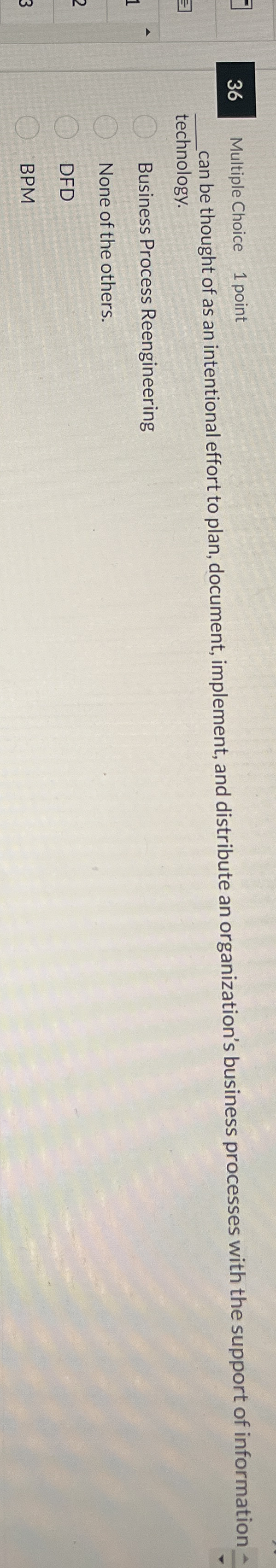 3 6 Multiple Choice 1 point q , can be thought of