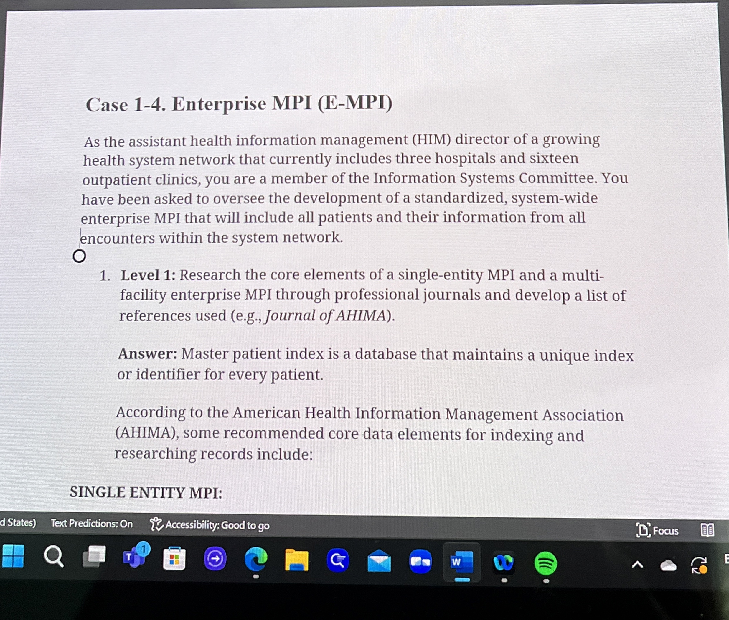 Case 1 - 4 . Enterprise MPI ( E - MPI ) As the