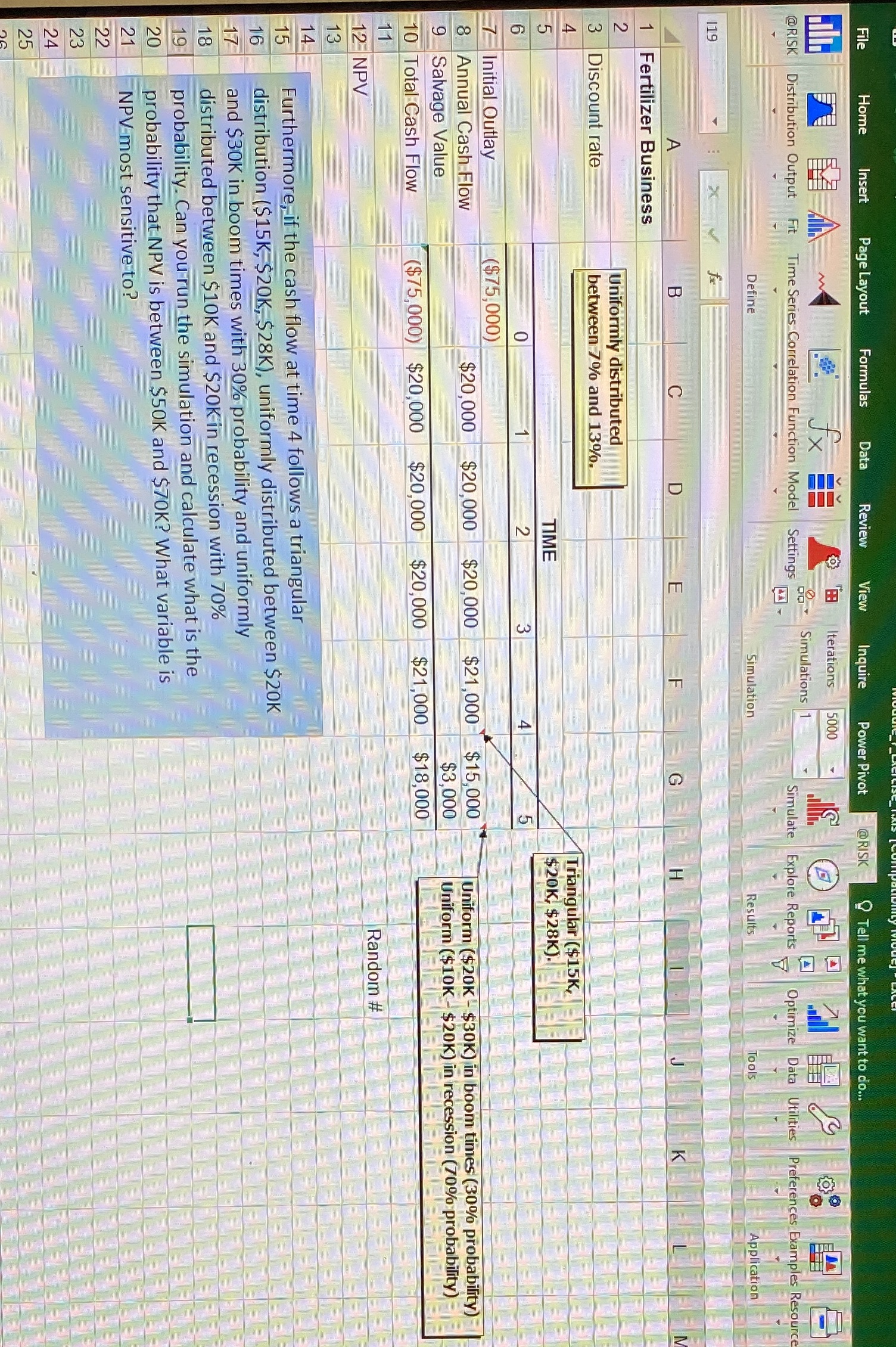 Please Solve this using MONTE CARLO SIMULATION