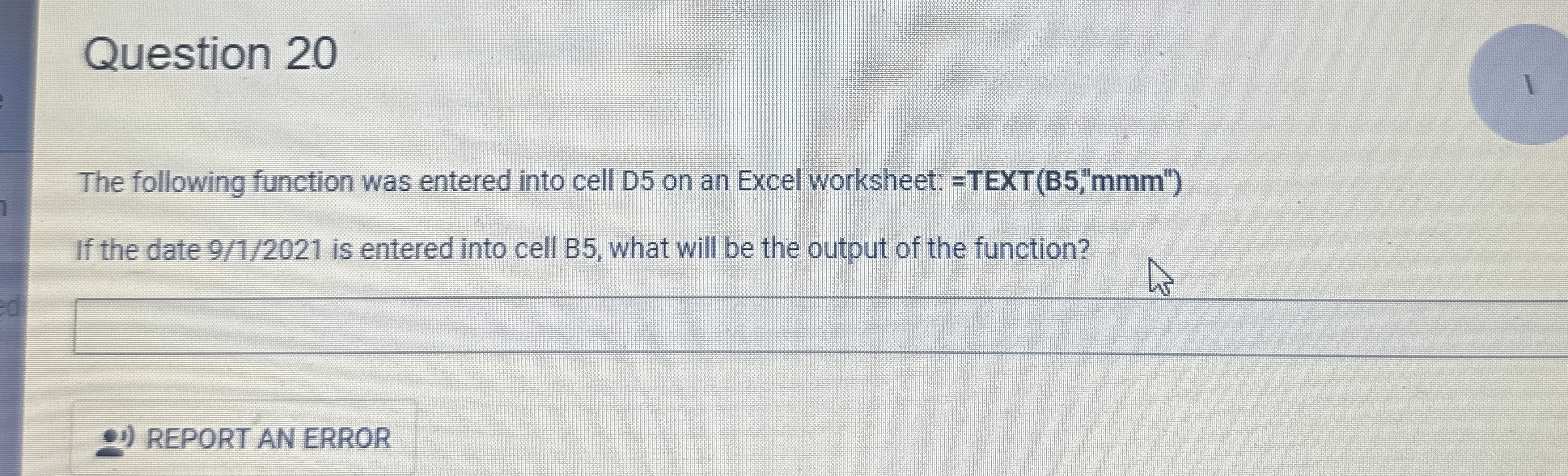 Question 2 0 The following function was entered
