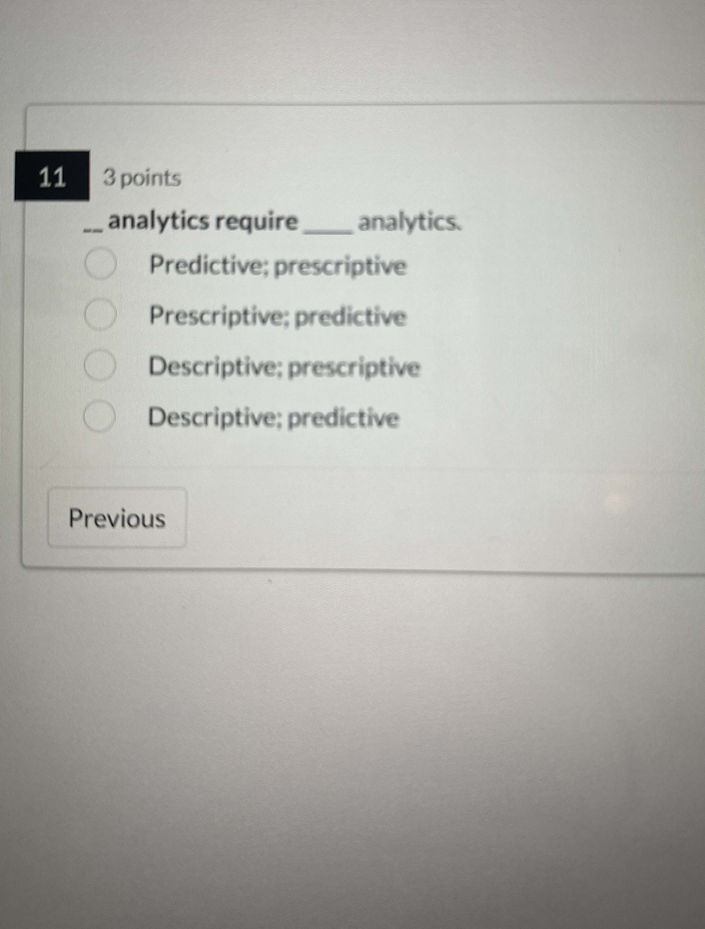 1 1 3 points analytics require analytics.