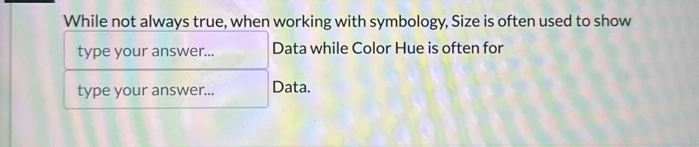 While not always true, when working with