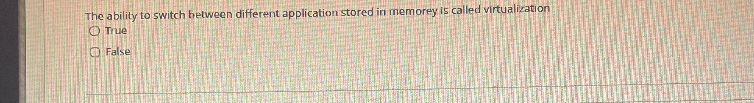 The ability to switch between different