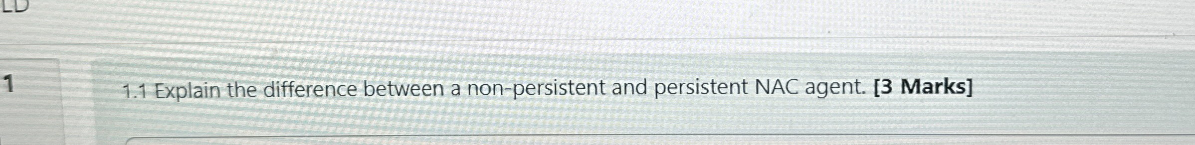 1 1 . 1 Explain the difference between a non -