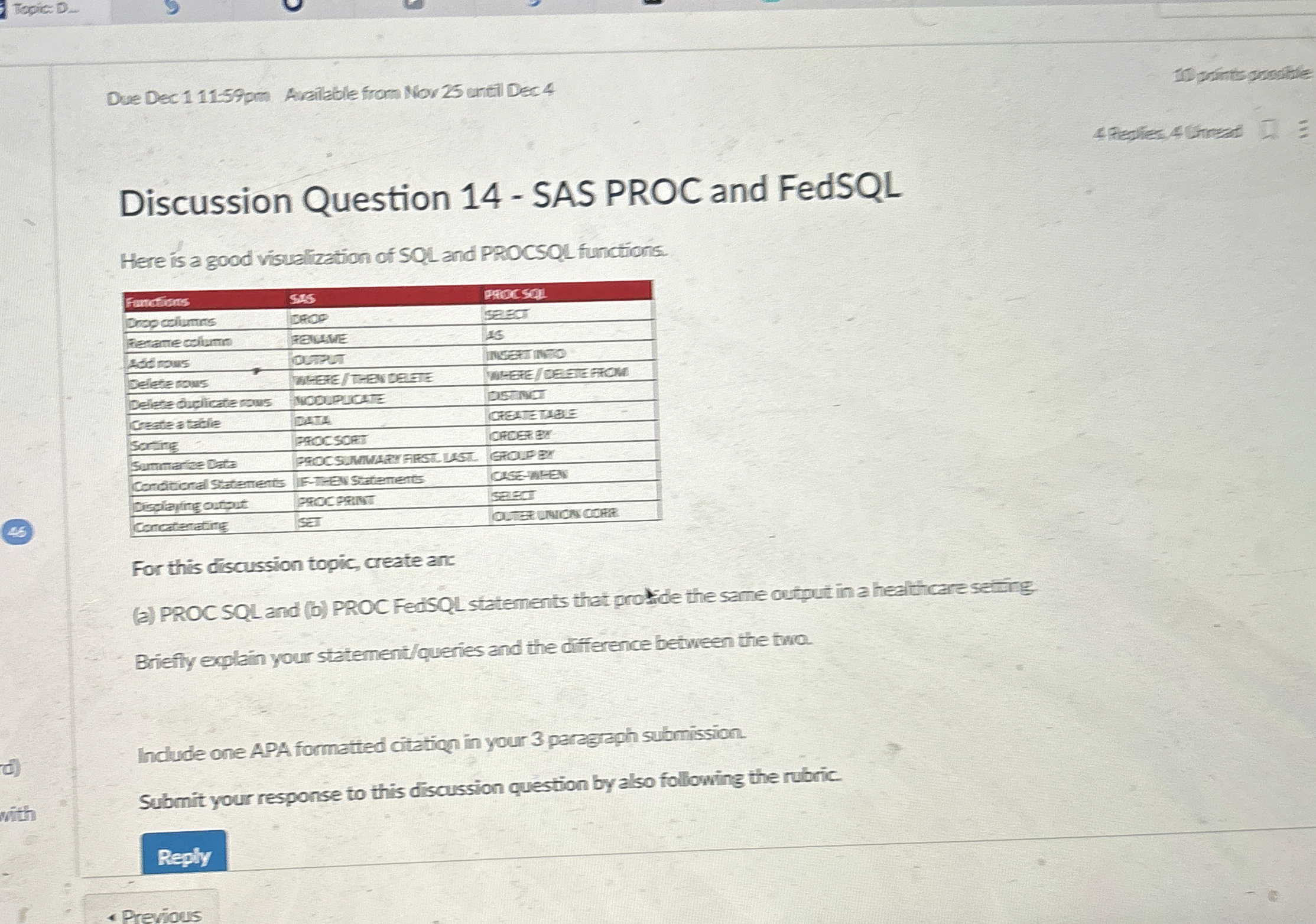 Topic: D _ Due Dec 1 1 1 5 9 mam Alable from Mov
