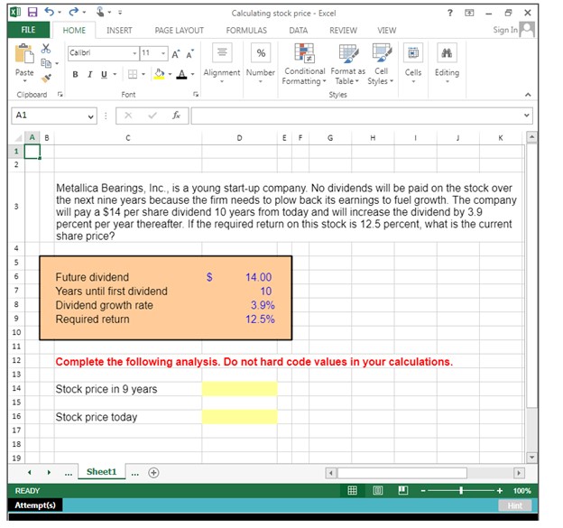 I need excel formula help for this homework for