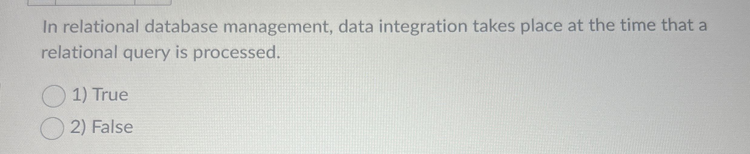 In relational database management, data