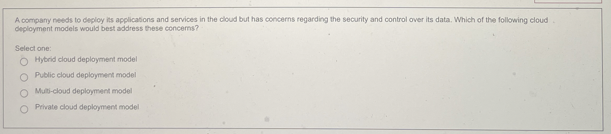 A company needs to deploy its applications and