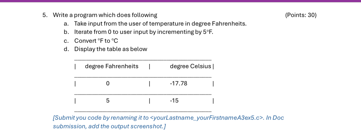 Write a program using C programming which does