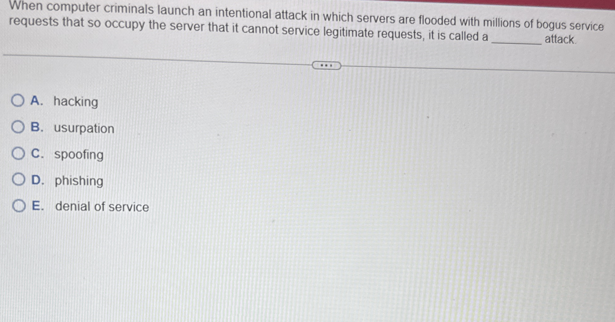 When computer criminals launch an intentional