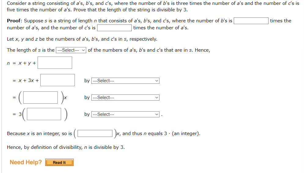 Consider a string consisting of a ' s , b ' s ,
