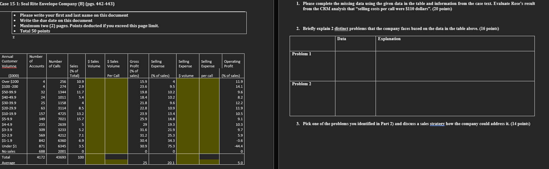 CASE 15-1 SEAL RITE ENVELOPE COMPANY (B)