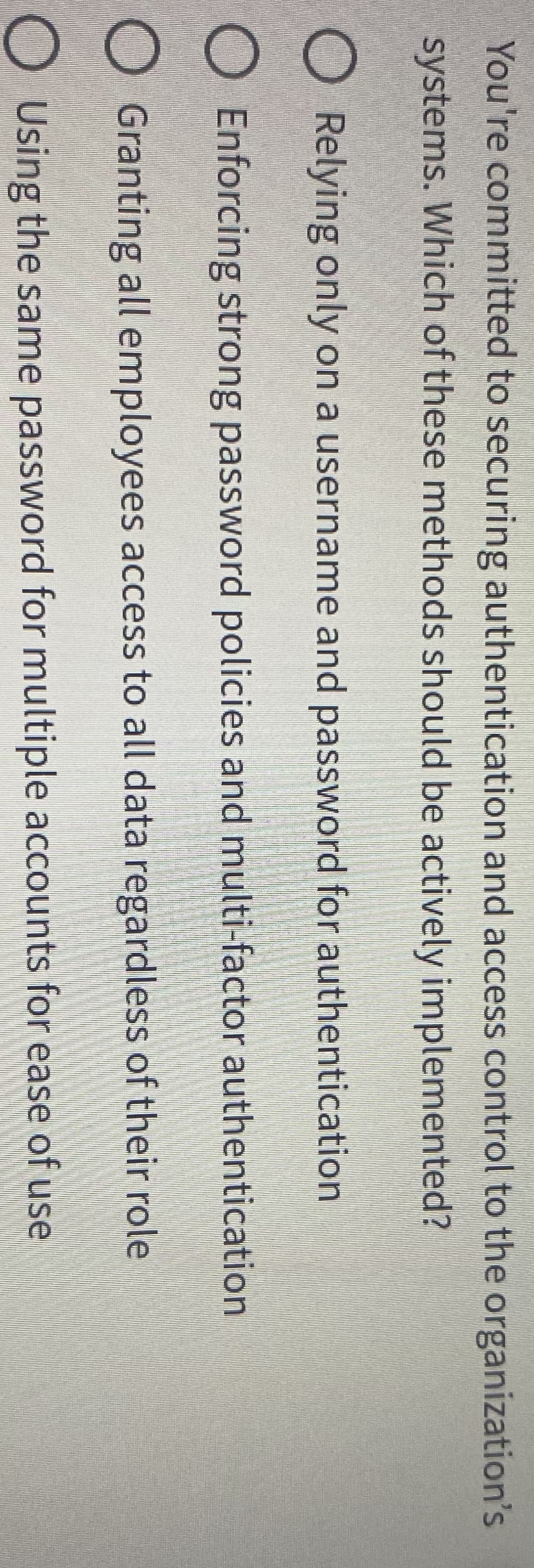 You're committed to securing authentication and