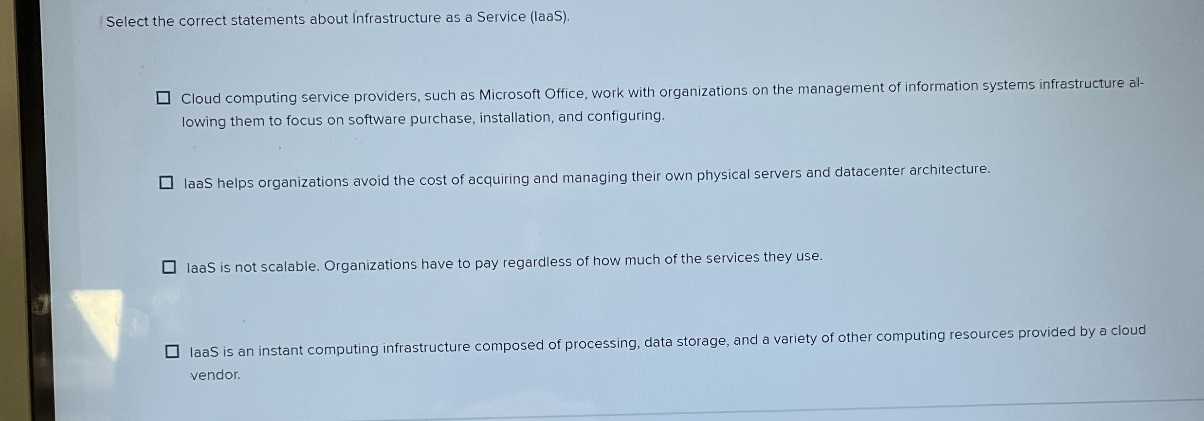 Select the correct statements about