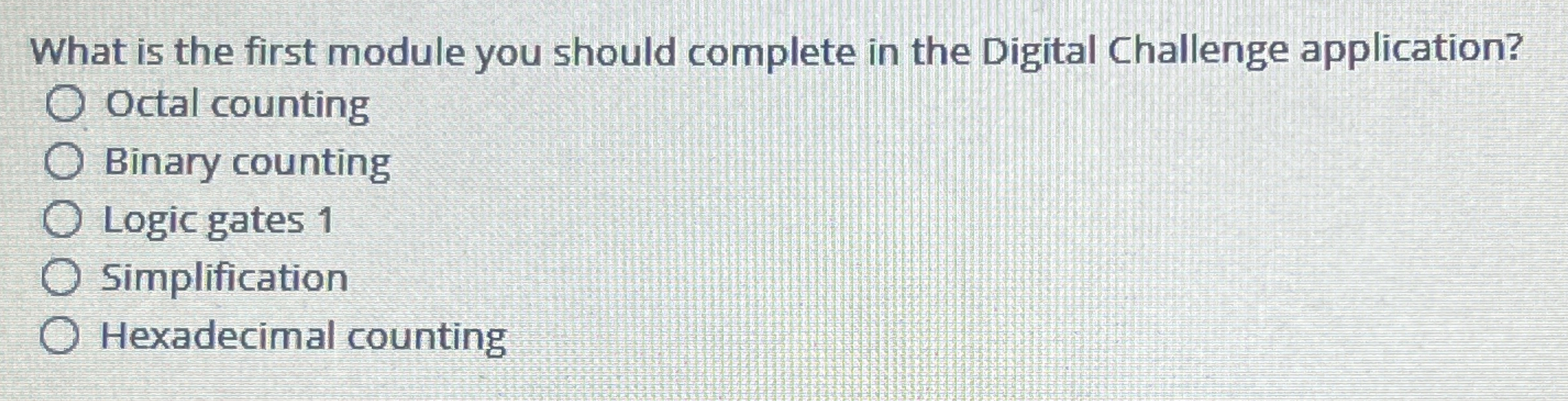 What is the first module you should complete in