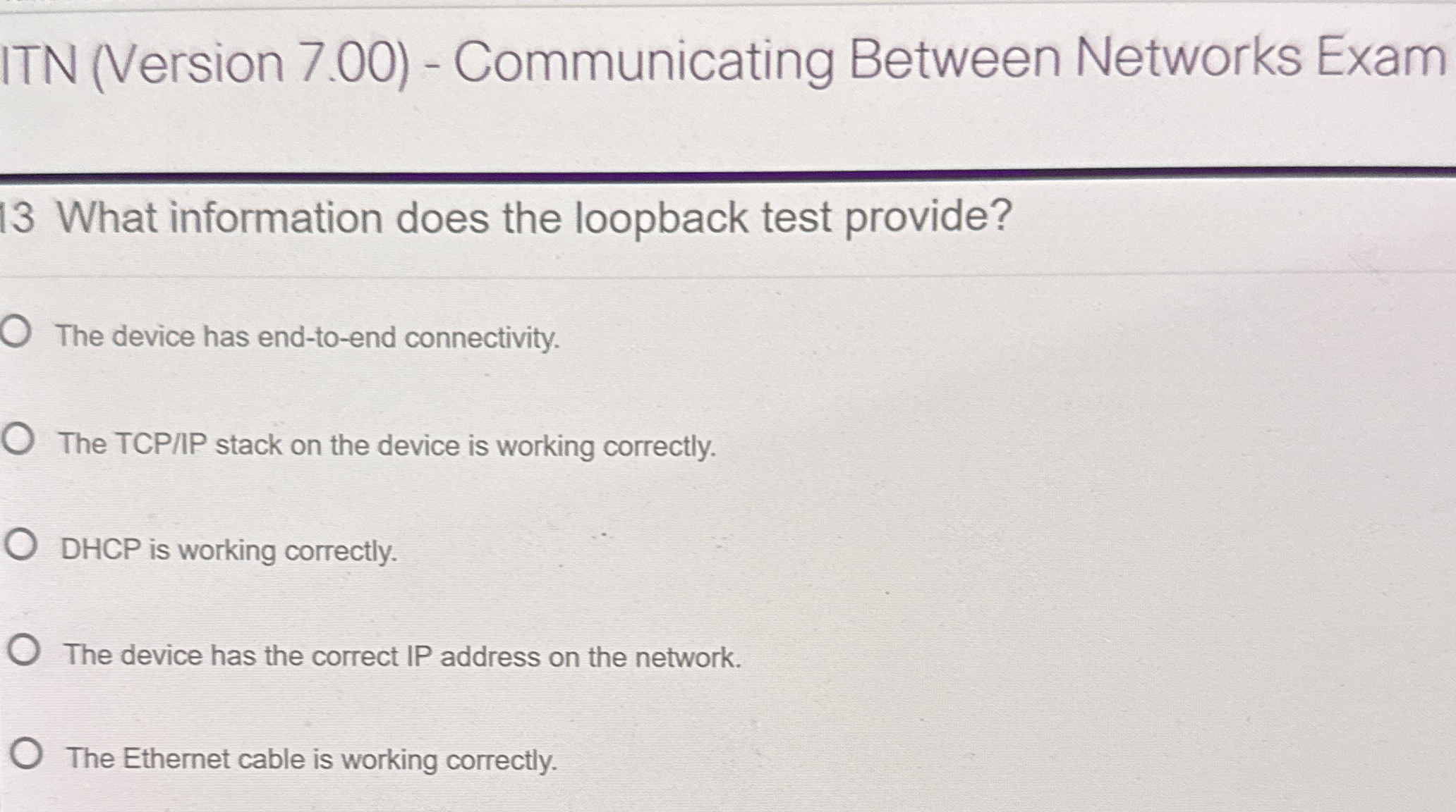 ITN ( Version 7 . 0 0 ) - Communicating Between