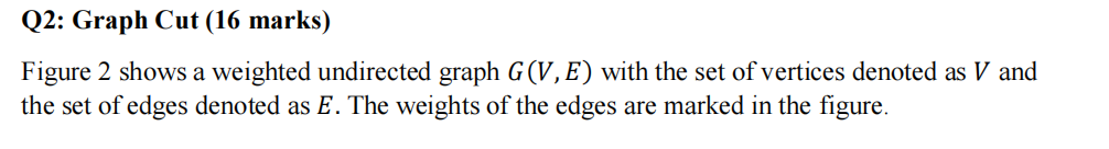Figure 2 . The weighted undirected graph for Q 2