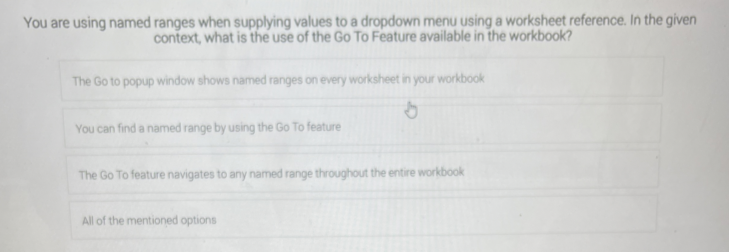 You are using named ranges when supplying values