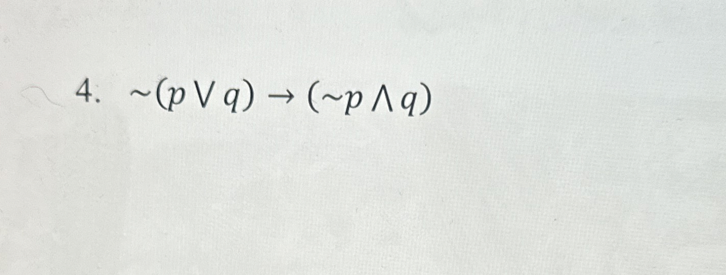 ( p v v q ) ( p ? ? q ) Create truth table