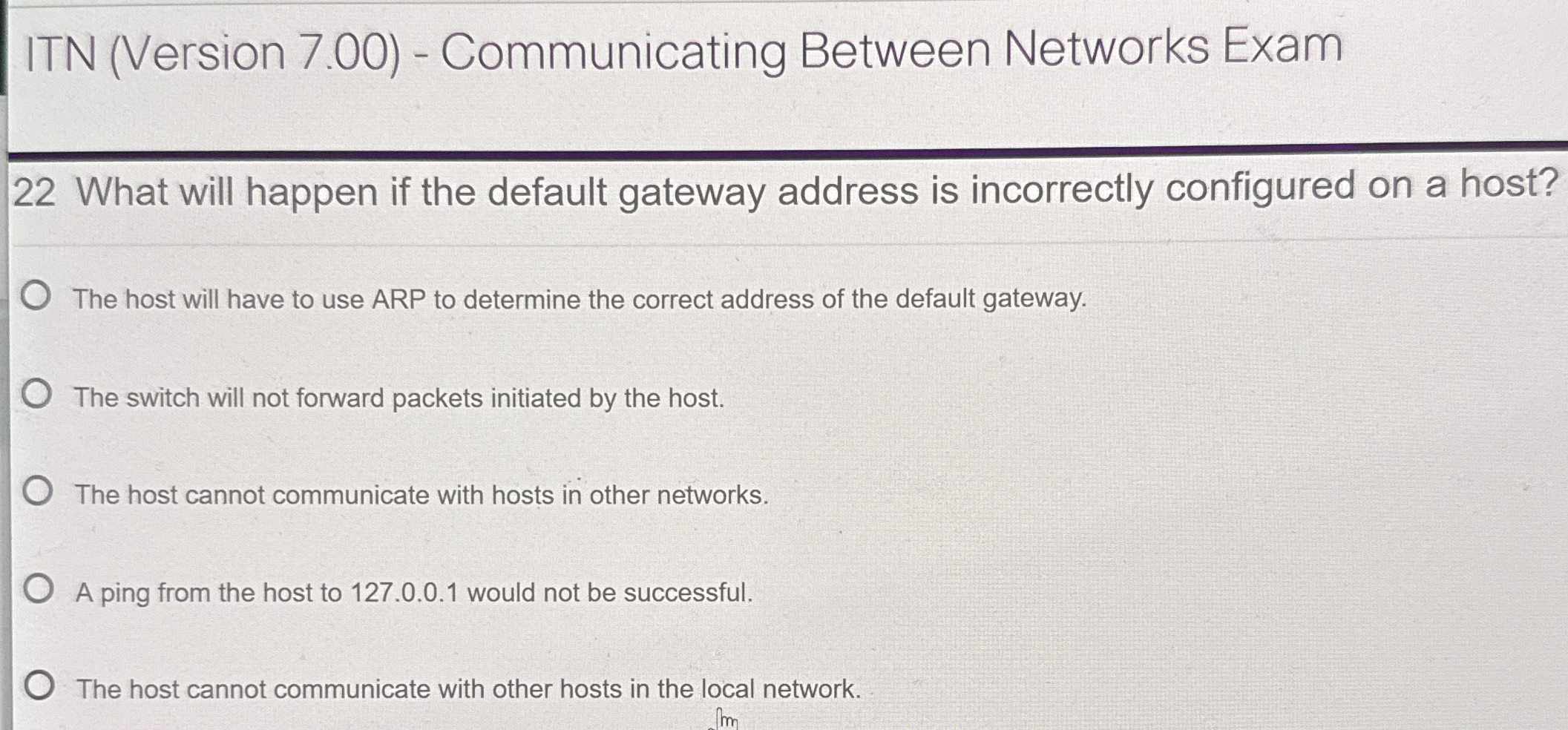 ITN ( Version 7 . 0 0 ) - Communicating Between