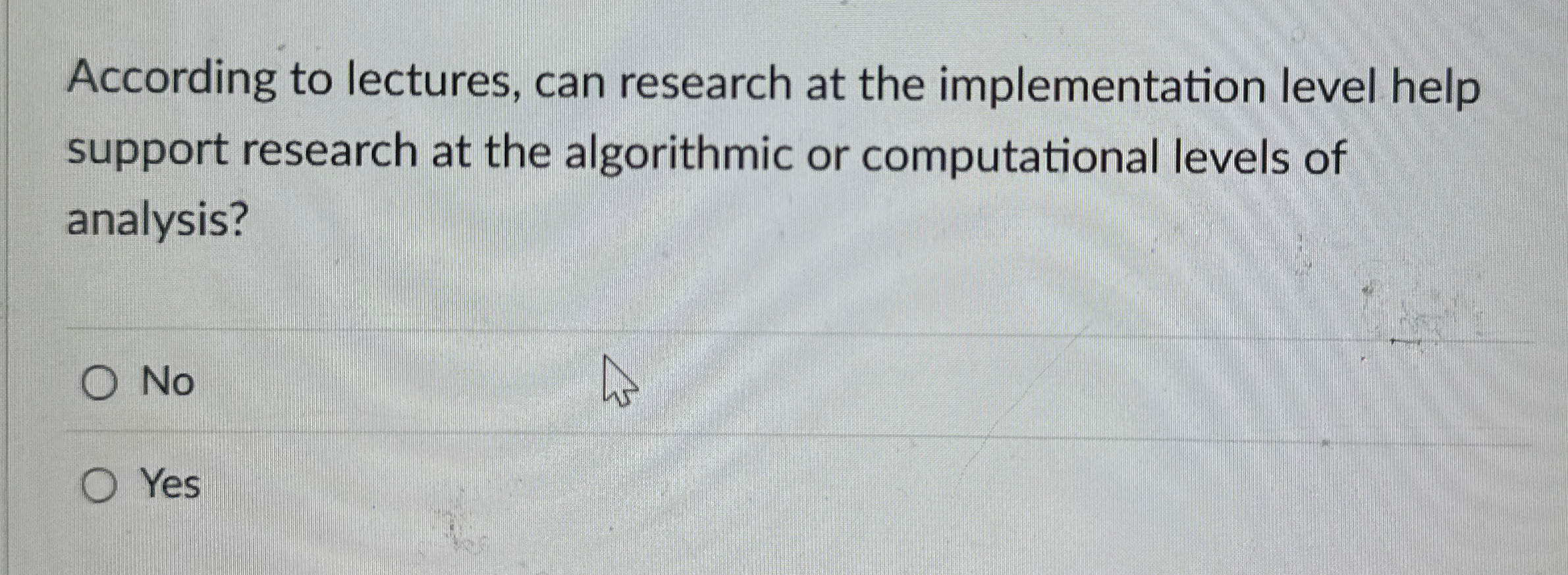 According to lectures, can research at the