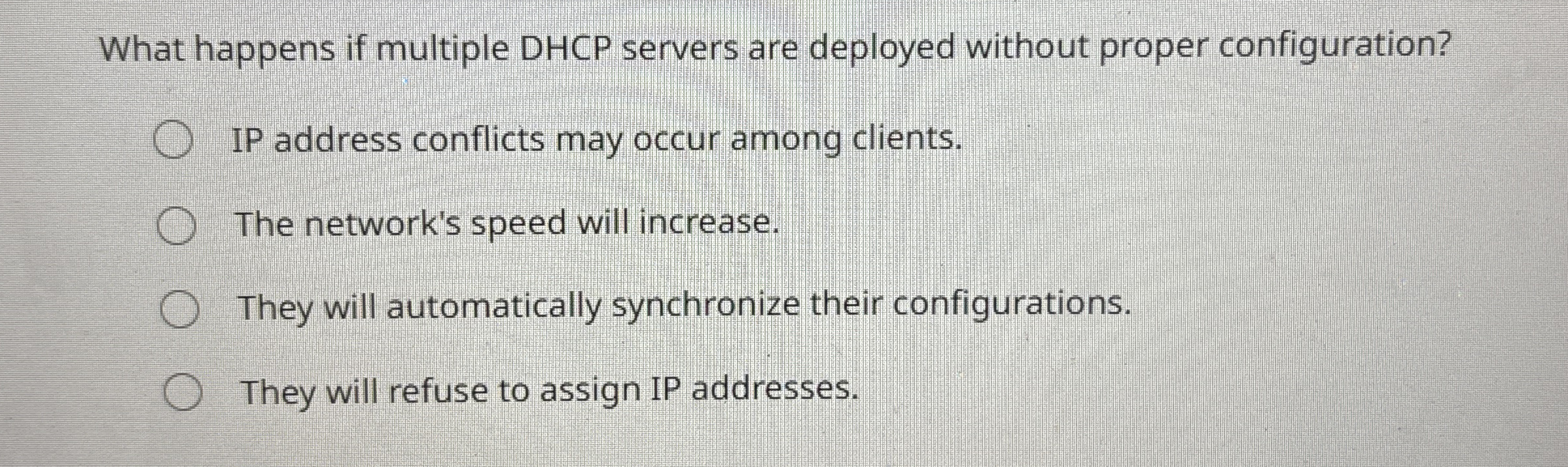 What happens if multiple DHCP servers are