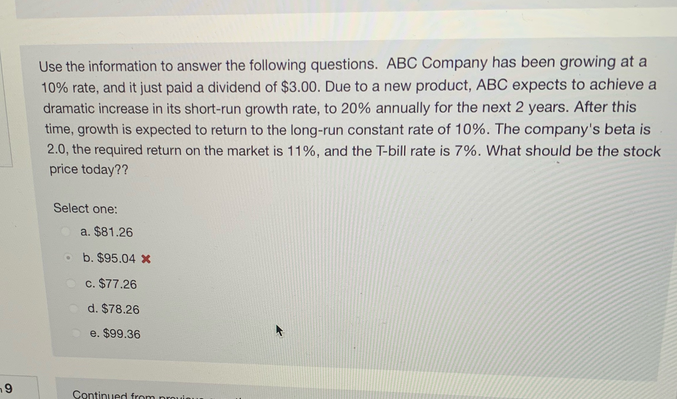 Use the information to answer the following