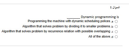 Dynamic programming is Programming the machine