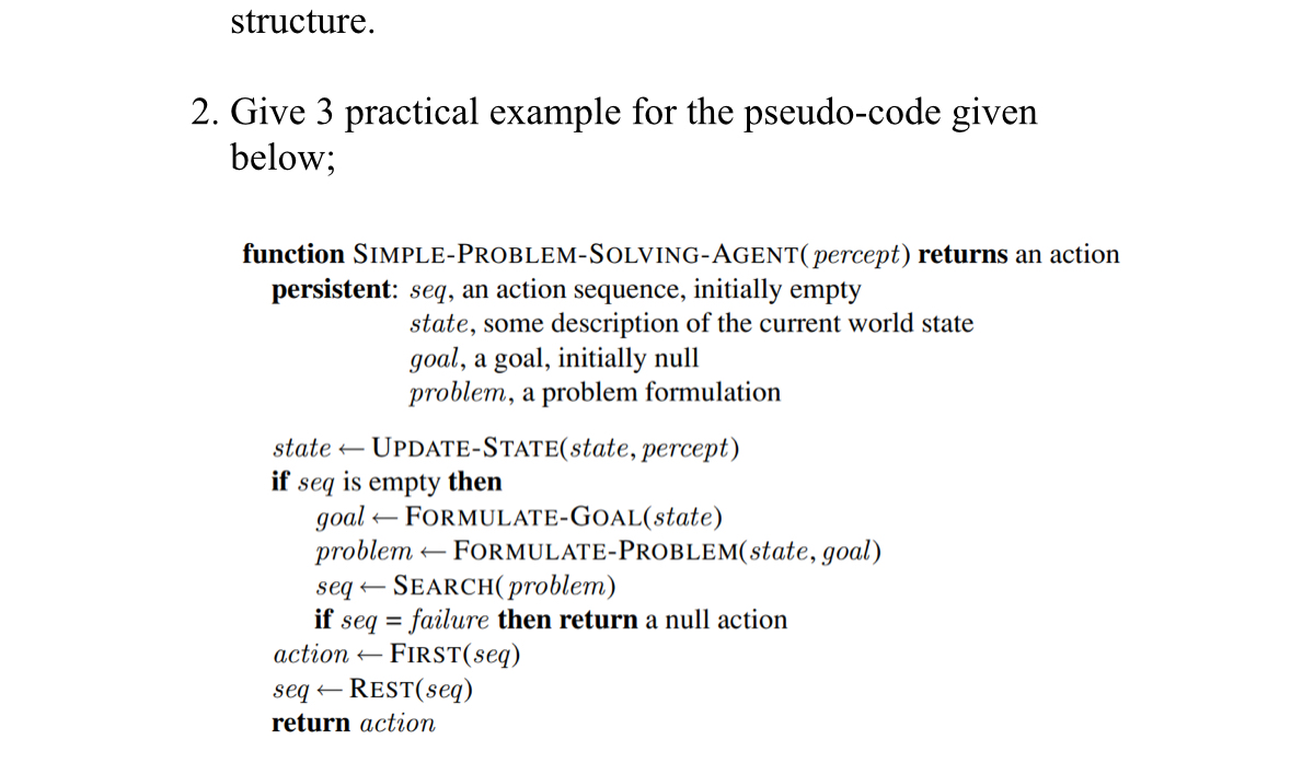 How to solve structure. 2 . Give 3 practical