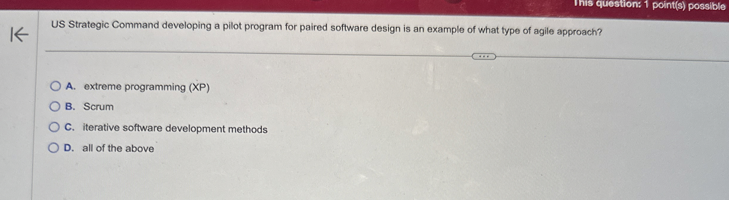 US Strategic Command developing a pilot program
