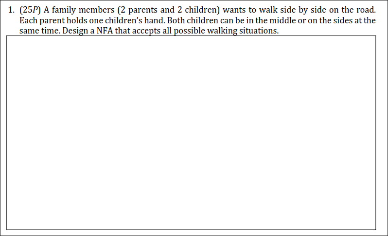 1 . \ ( ( 2 5 P ) \ ) A family members ( 2