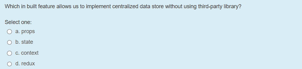 Which in built feature allows us to implement